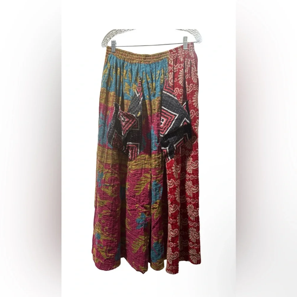 Jaded Gypsy Kantha Maxi Skirt, NWT, Free Size, Fits XS-Large, Unique, Bohemian